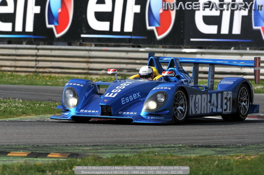 2008-04-26 Monza 0250 Le Mans Series - Nielsen-Elgaard - Porsche RS Spider